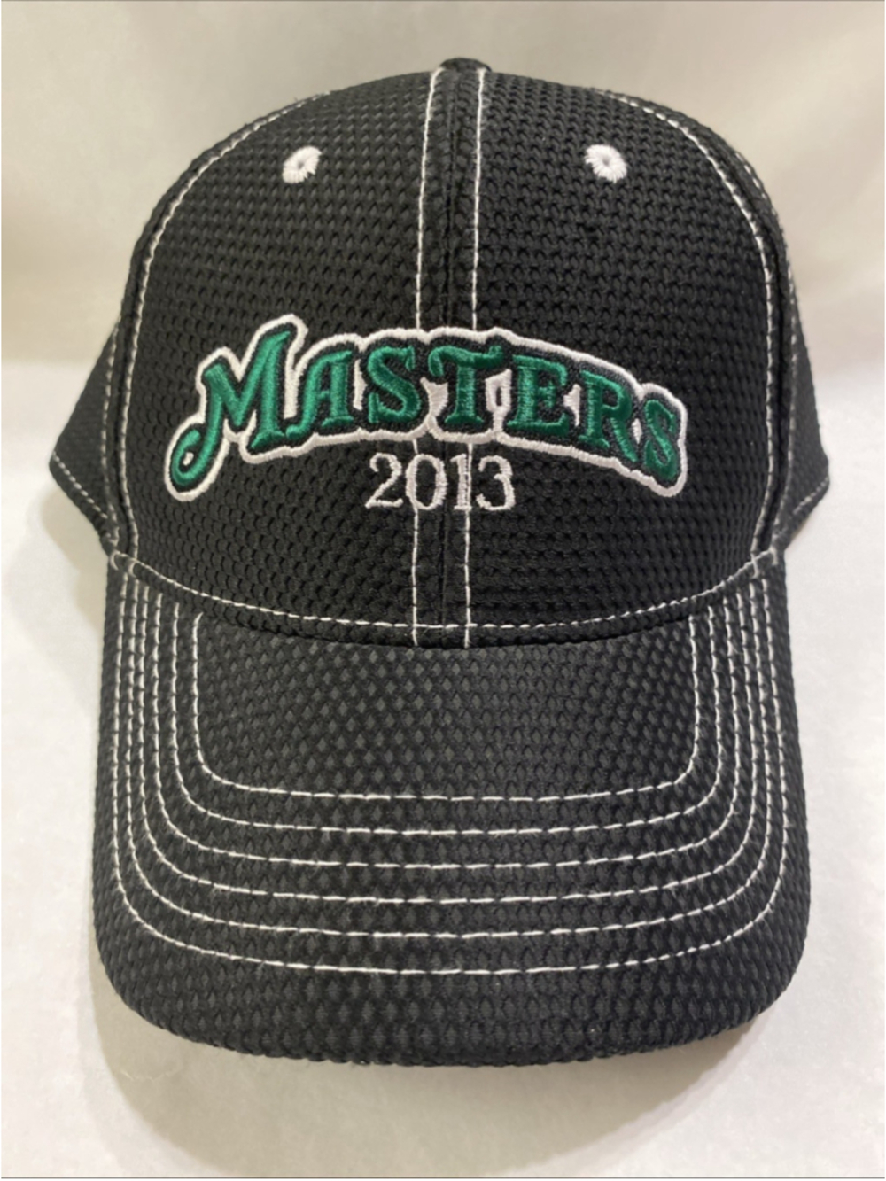 Masters 2013 Strapback Hat Baseball Embroidered Adjustable Golf Cap Black UPF 50